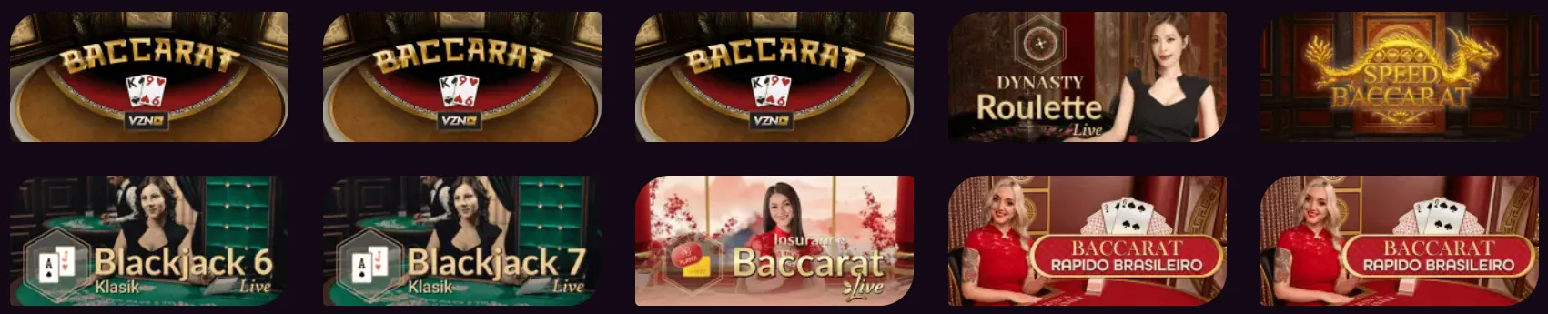 Live casino Rony – blackjack, roulette en game shows met echte dealers